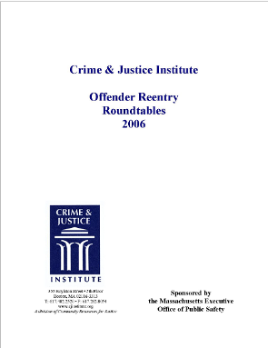 Offender Reentry front page