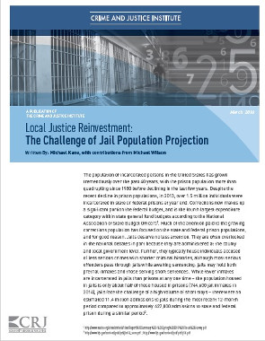 the challenge of jail population projection front page