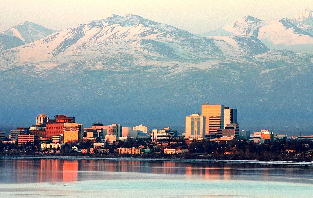 anchorage, alaska skyline