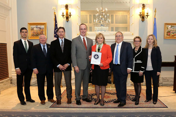 group holding Oklahoma report release