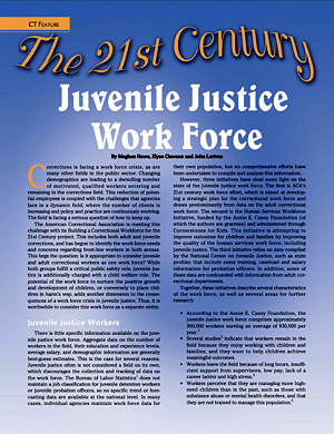 Juvenile justice work force front page