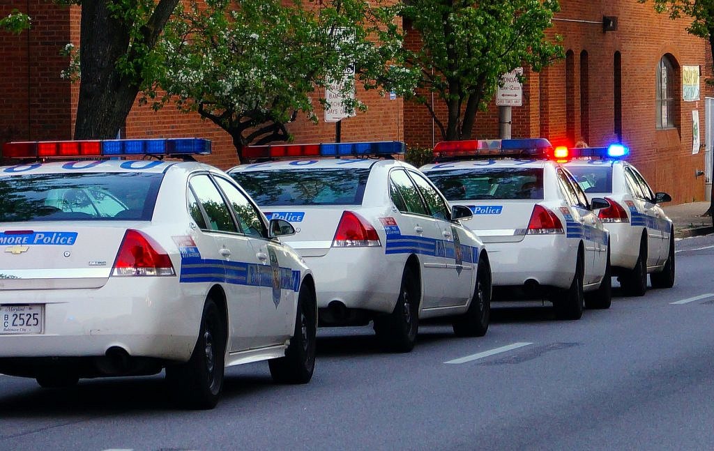 Baltimore police cars