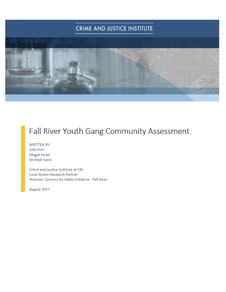 Fall Rive youth gang community assessment front page