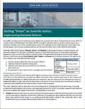 Getting Smart on Juvenile Justice