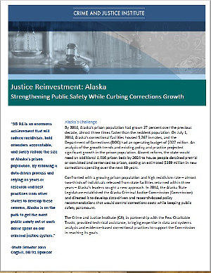 Justice Reinvestment: Alaska front page
