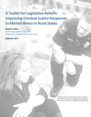 Improving criminal justice responses to mental illness front page