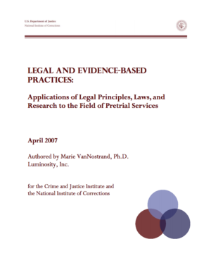 Legal and evidence based practices