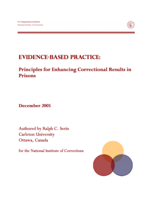 Evidence based practice front page