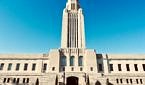A photograph of the Nebraska state capitol in Lincoln