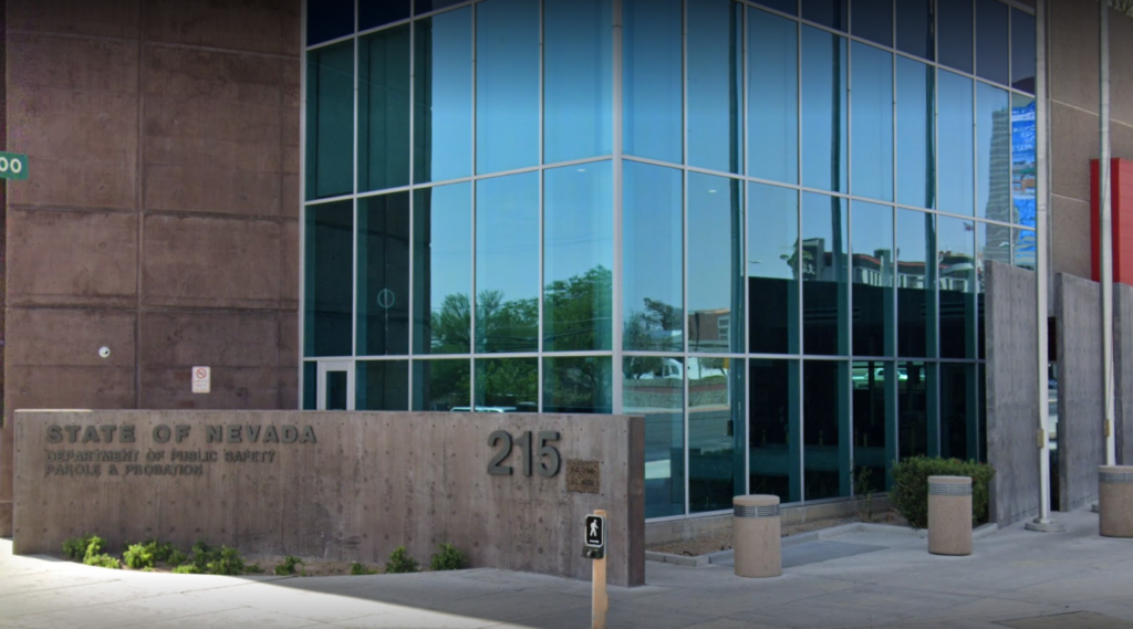 Exterior of the Nevada Parole and Probation headquarters in Las Vegas