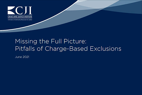 Title page of the report "Missing the Full Picture: Pitfalls of Charge-Based Exclusions"