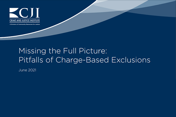 Title page of the report "Missing the Full Picture: Pitfalls of Charge-Based Exclusions"