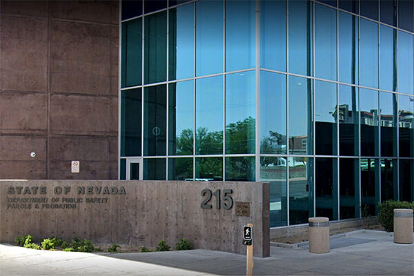 Exterior of the Nevada Parole and Probation headquarters in Las Vegas